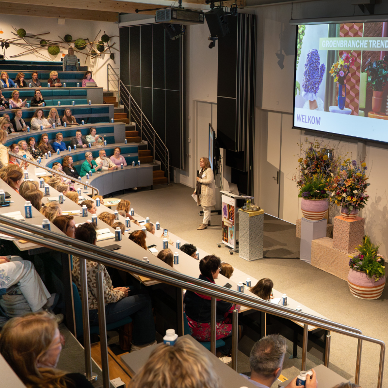 Yvonne bij trendpresentatie